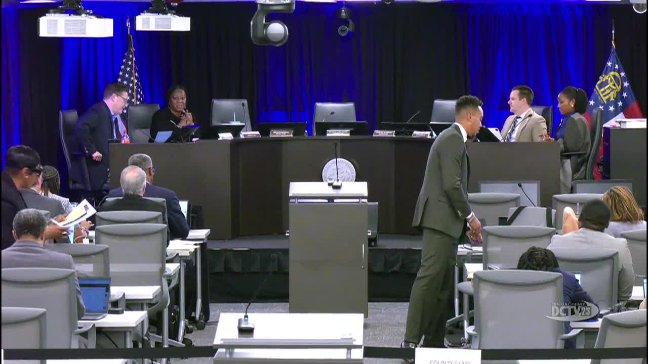 DeKalb CEO and attorneys brief commissioners on charter-review recommendations, procurement updates and limits on CEO powers