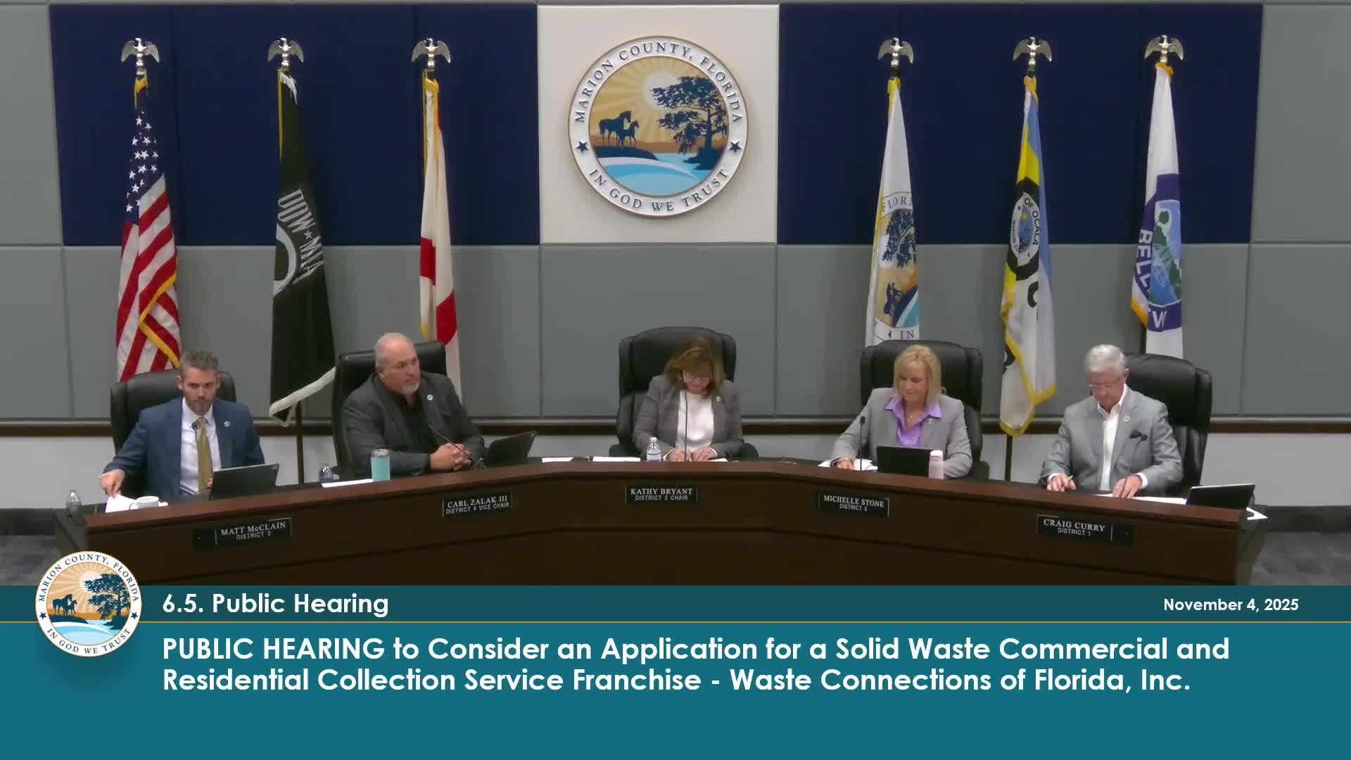 Commissioners approve Waste Connections franchise and accept transfer from long-time hauler