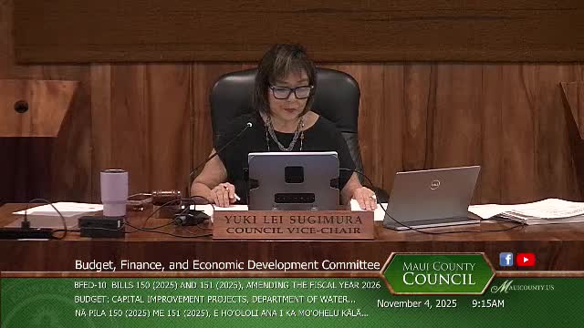 Maui committee backs authorization for $64.47 million in Lahaina water-recovery projects