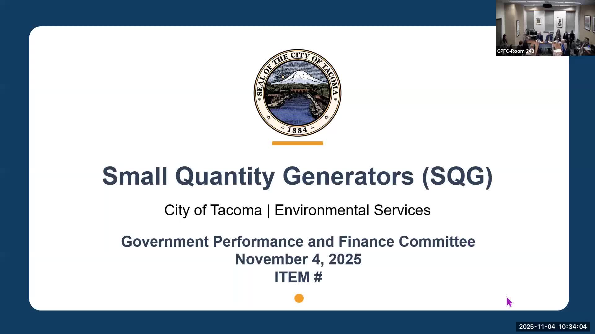 Tacoma moves to pilot hazardous-waste services for small businesses; code changes forwarded to council