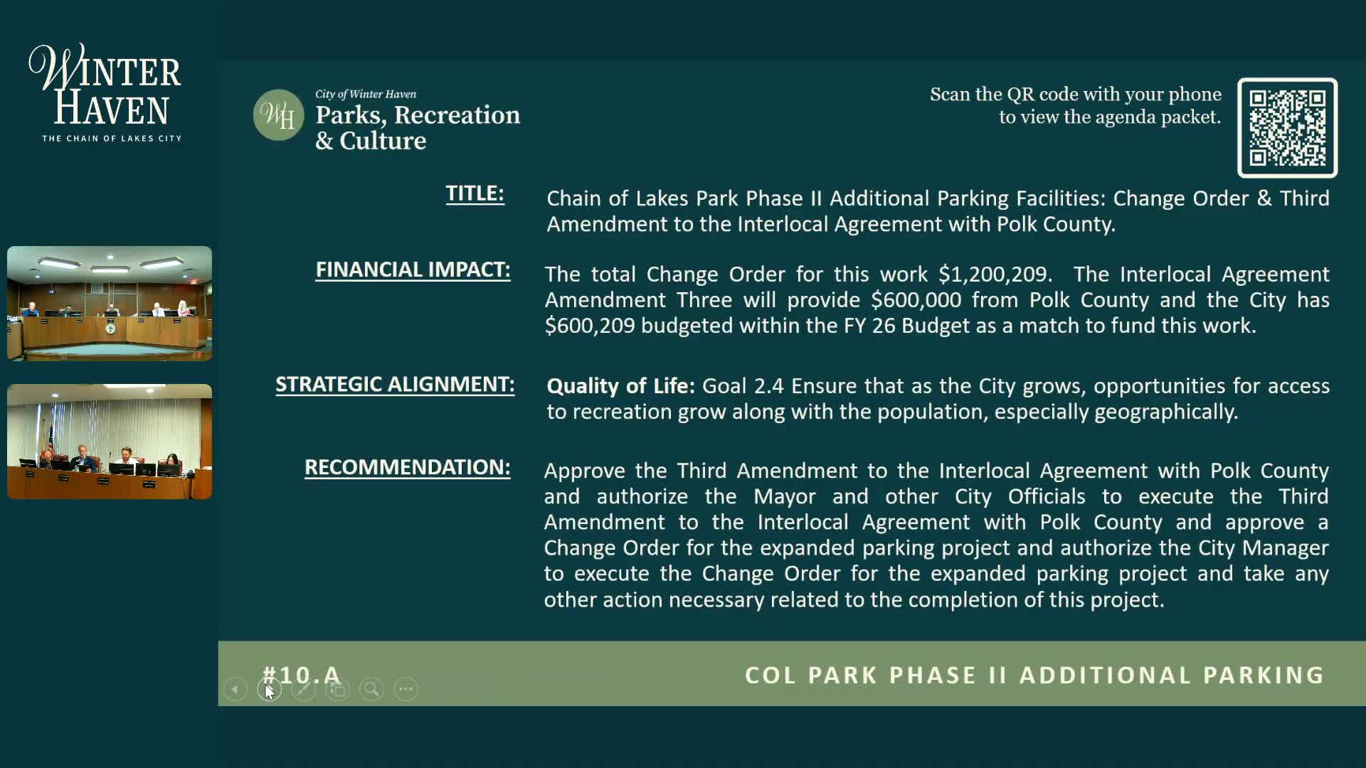 Winter Haven to add 358 parking spaces, split $1.2 million cost with Polk County for Chain of Lakes Park improvements