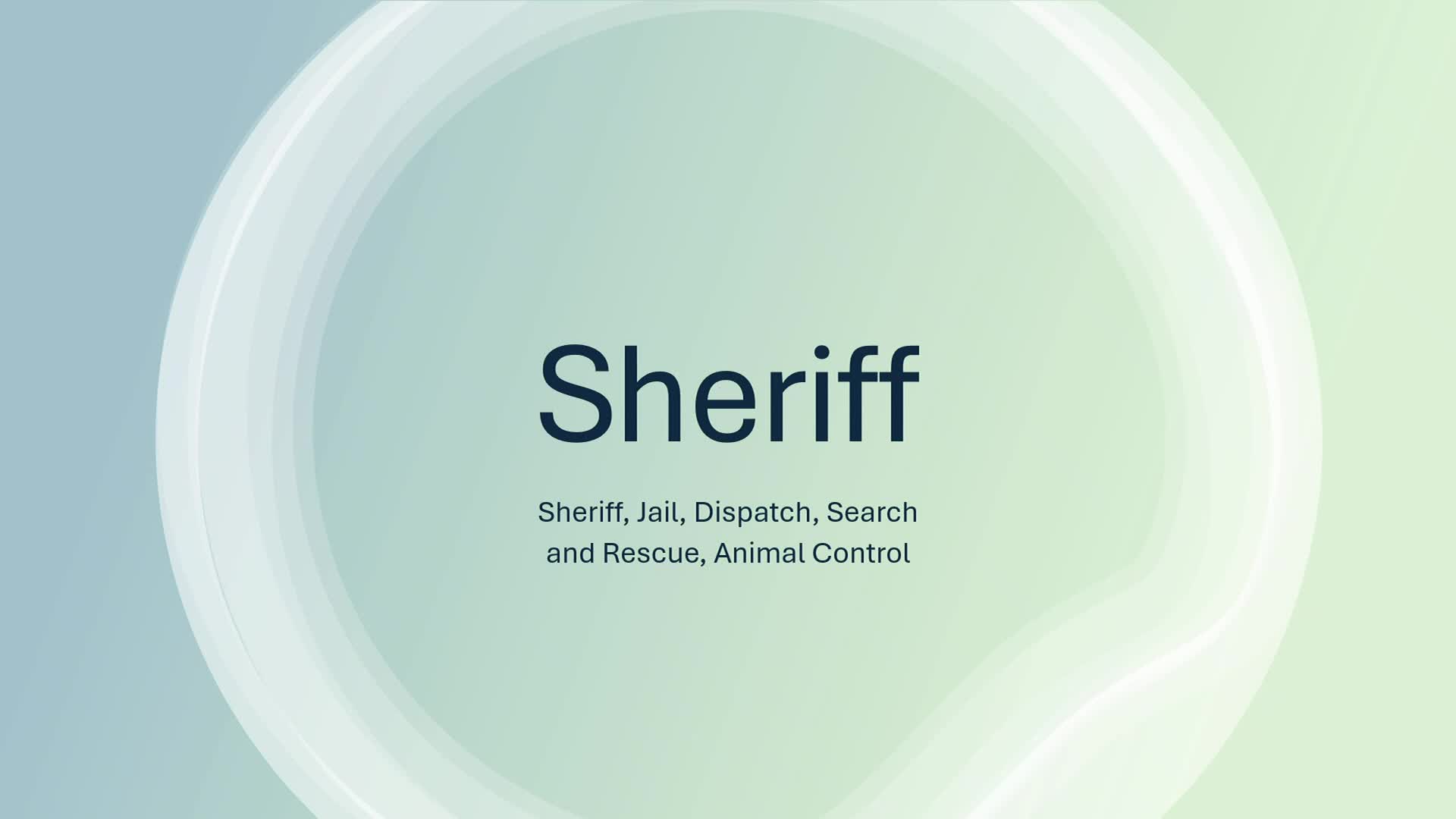 Sheriff asks for deputies, transport capacity and replacement equipment; proposes planning funds for training facility