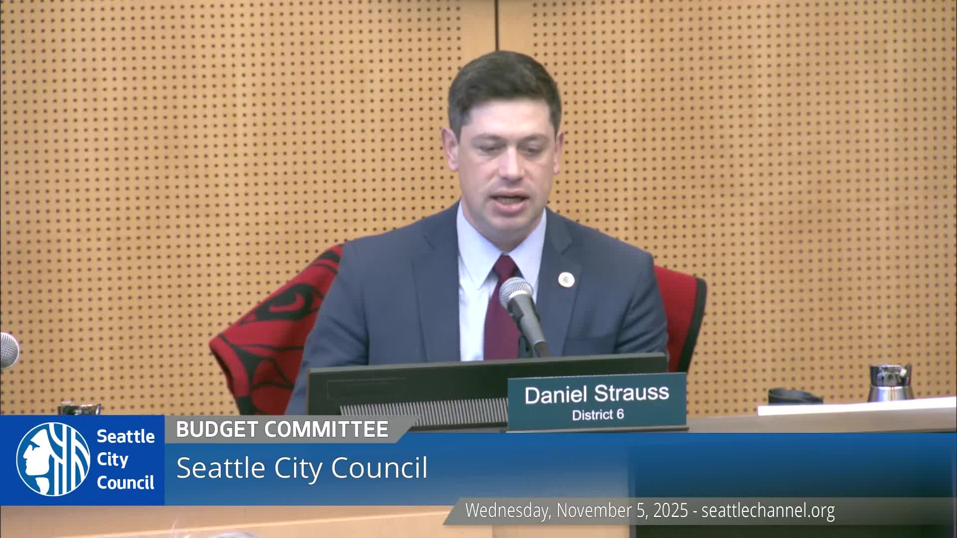 Chair Strauss unveils balancing package focused on housing, food assistance and reserves