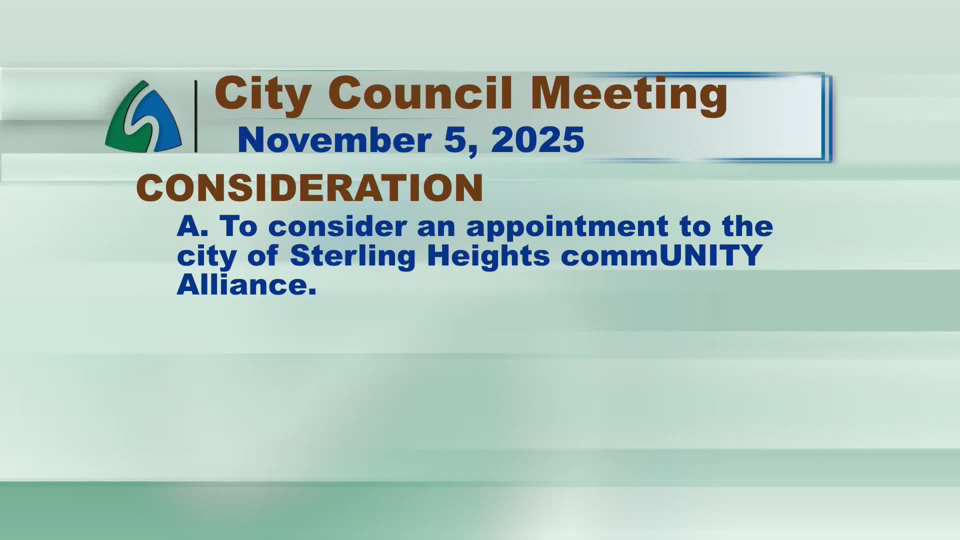 Council appoints Hunter Neroni to Community Alliance, requests update on CCF property