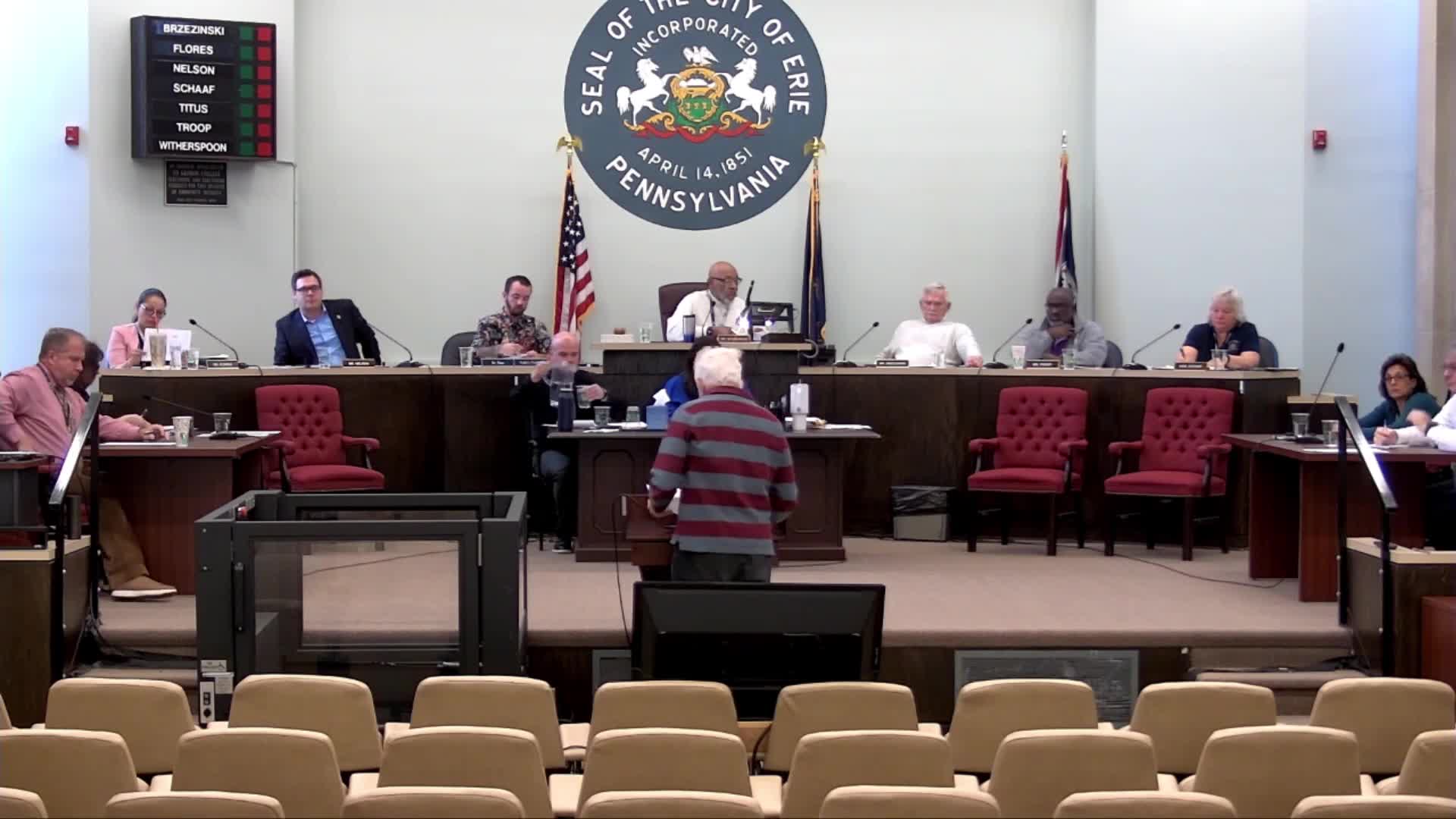 Erie resident reports sewage backup into basement on South Shore Drive; council asks engineering review