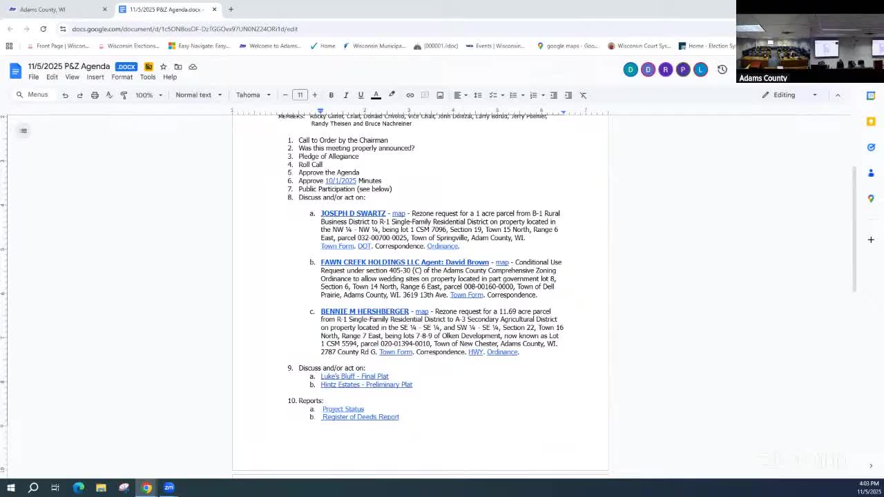 Adams County panel approves conditional use for Fawn Creek wedding sites with 9 p.m. cutoff and one-week tent removal