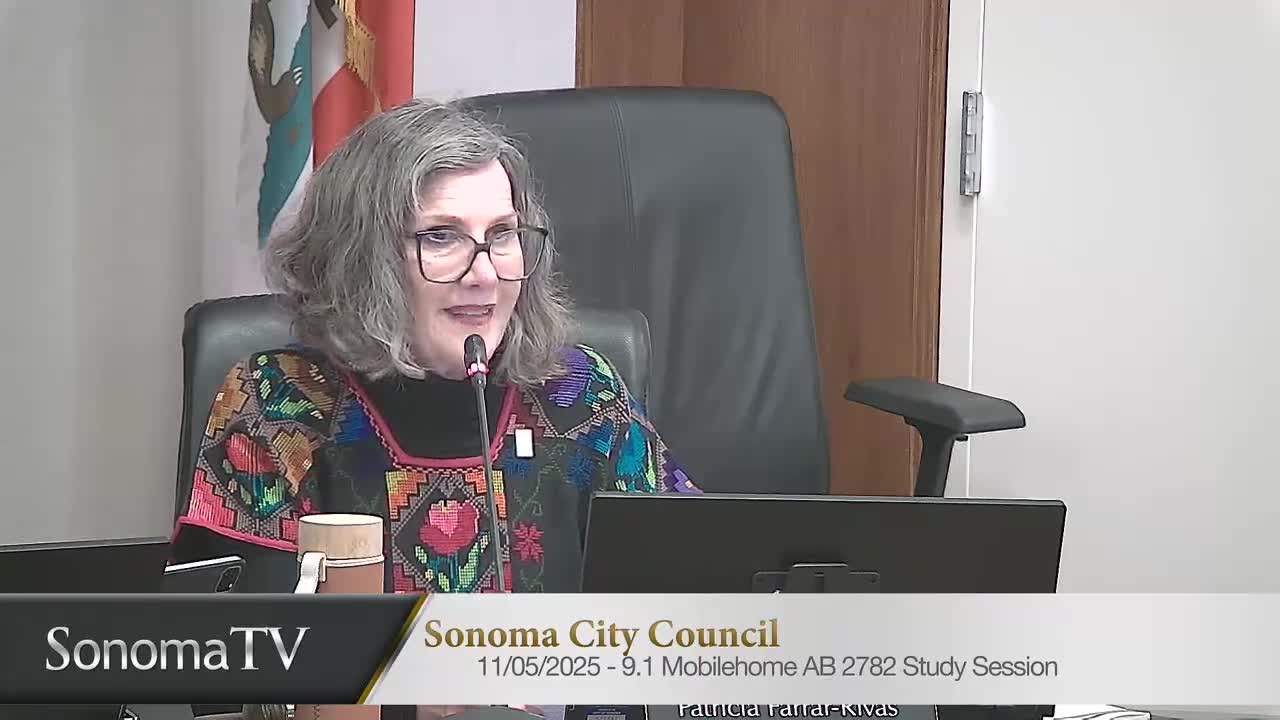 Sonoma council studies tougher rules for mobile-home park closures after residents press for stronger protections