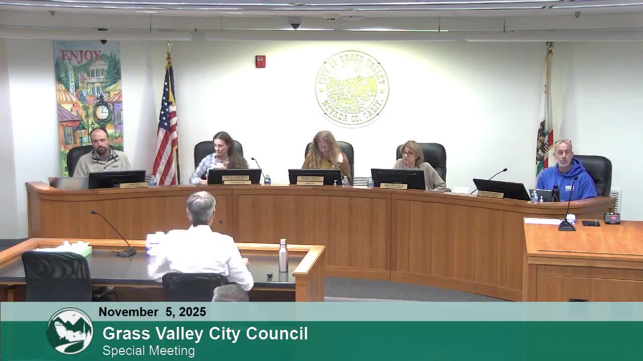 Grass Valley Council selects downtown oblong roundabout with right‑in/right‑out at South Auburn
