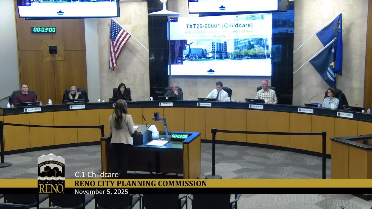 Planning Commission recommends council approve zoning changes to reduce childcare permitting barriers