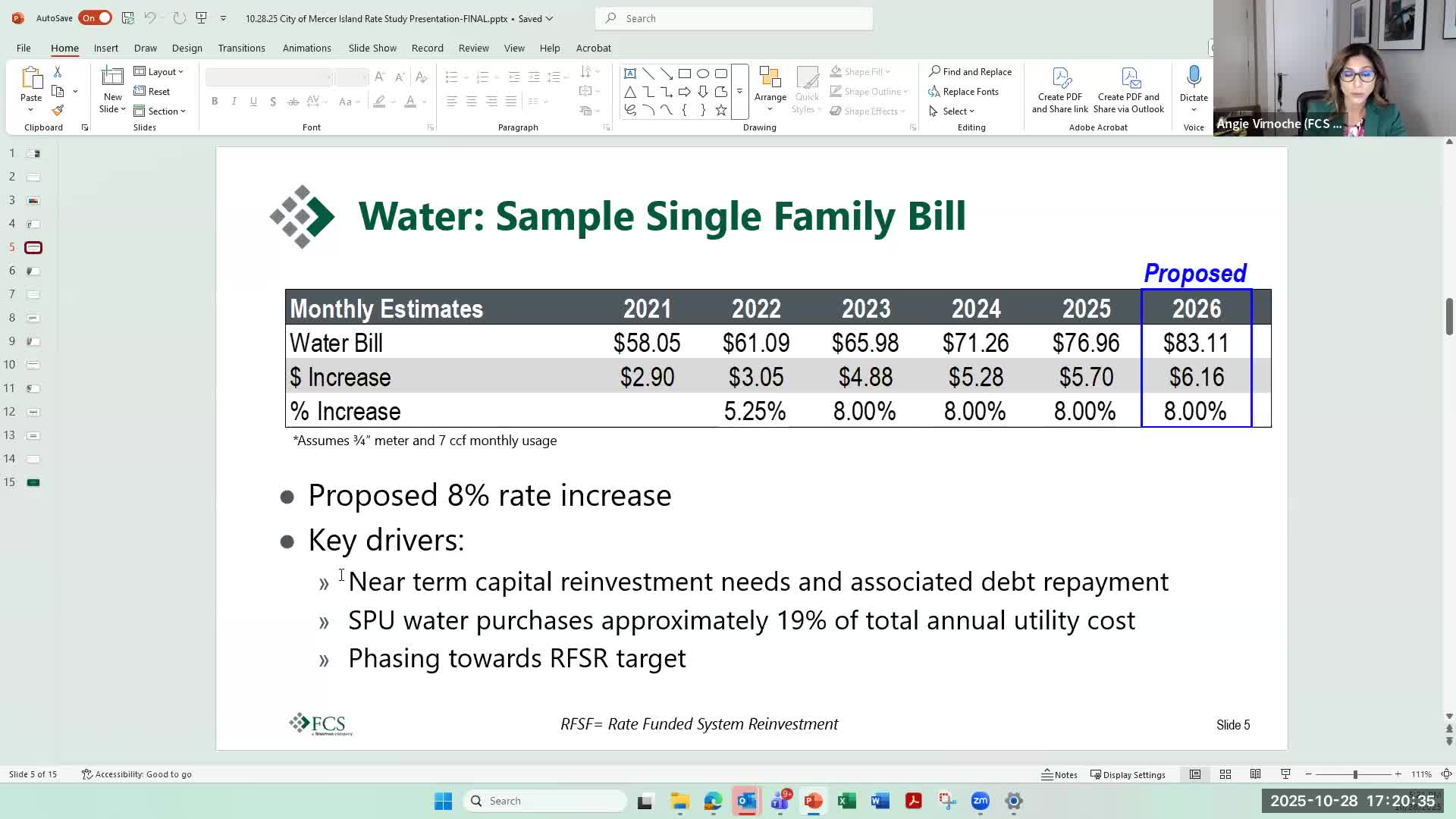 Mercer Island utility board backs 8% water rate increase to fund major capital program