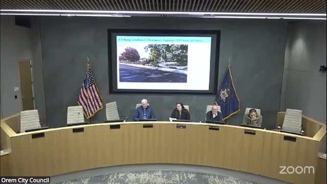 Planning commission approves preliminary plat for two‑lot MAG Subdivision at 537 North 500 West