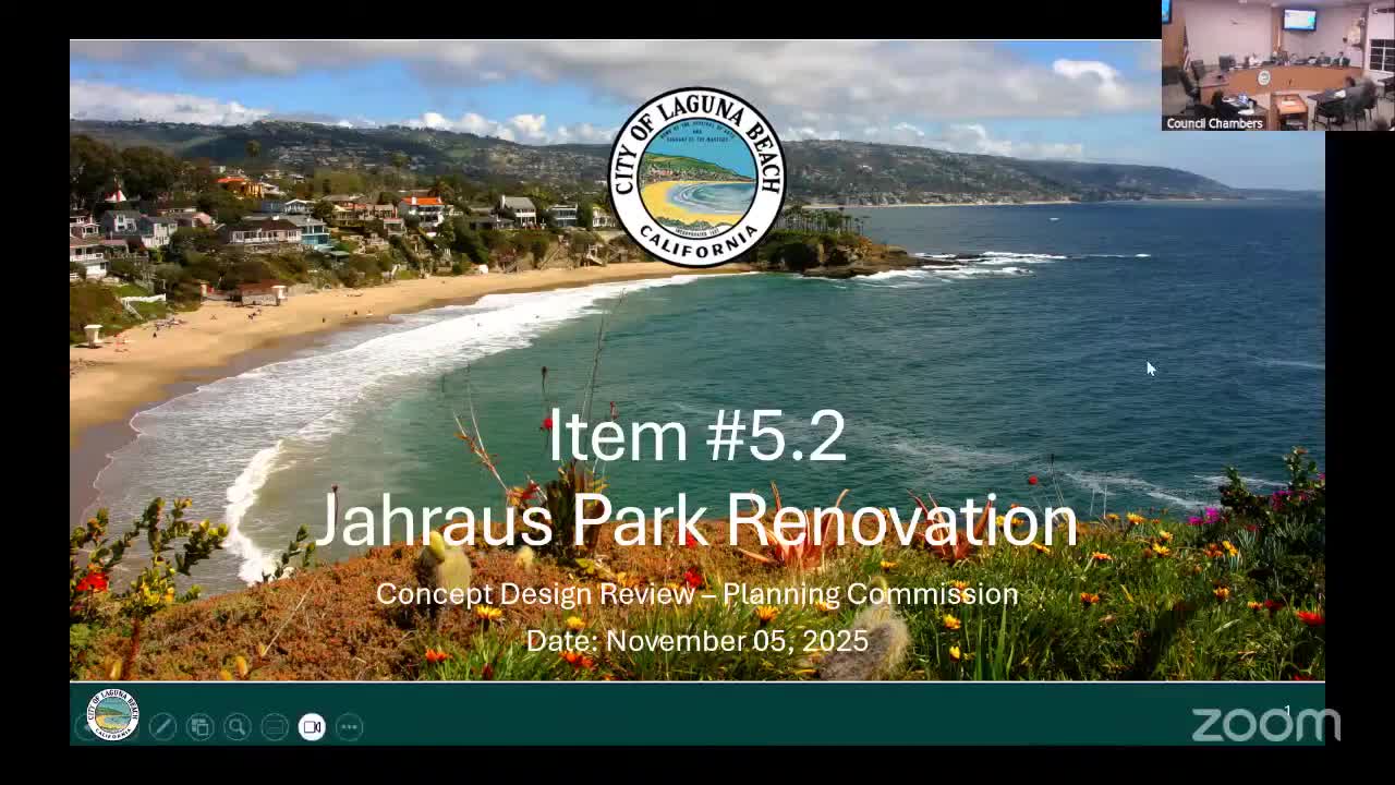 City seeks public input on Jarrus Park refresh; staff proposes ADA path, bulb‑out and lighting upgrades