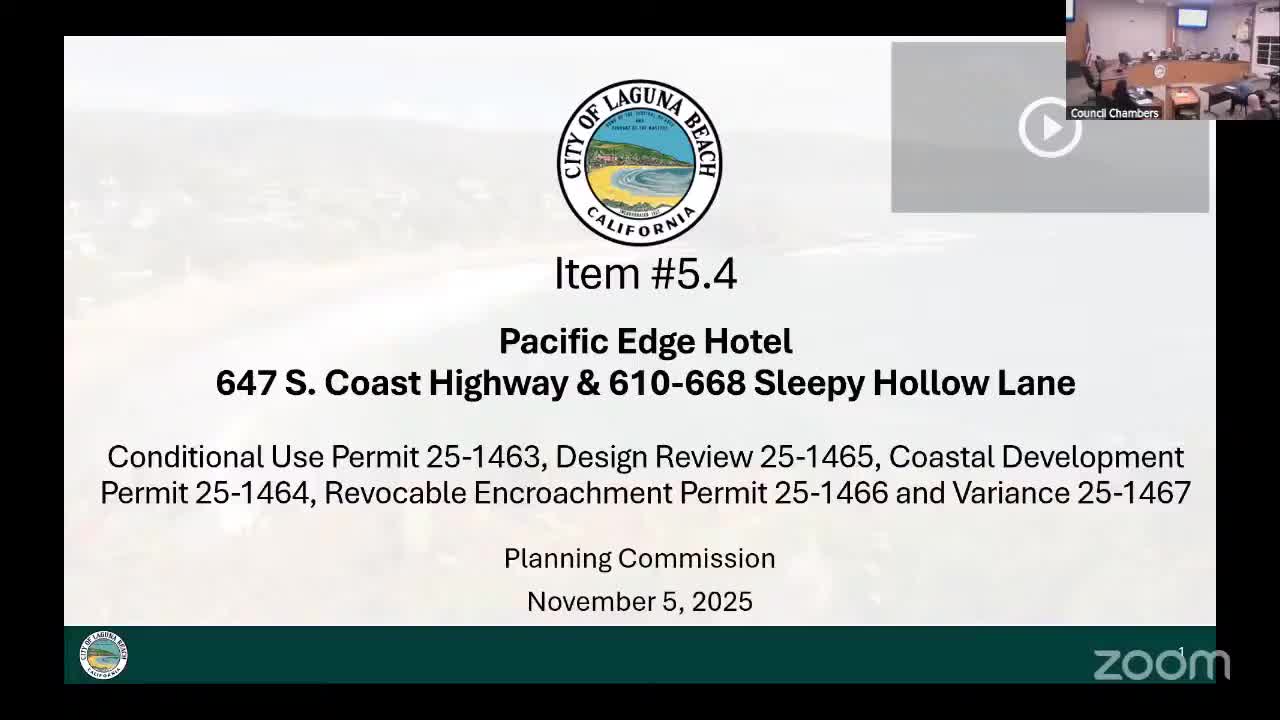 Planning commission approves wide-ranging amendments for Pacific Edge Hotel, including automated parking