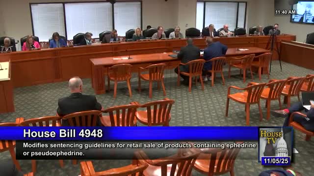 Sponsors ask lawmakers to require manufacturers pay NPLEX fees and to allow online pseudoephedrine purchases