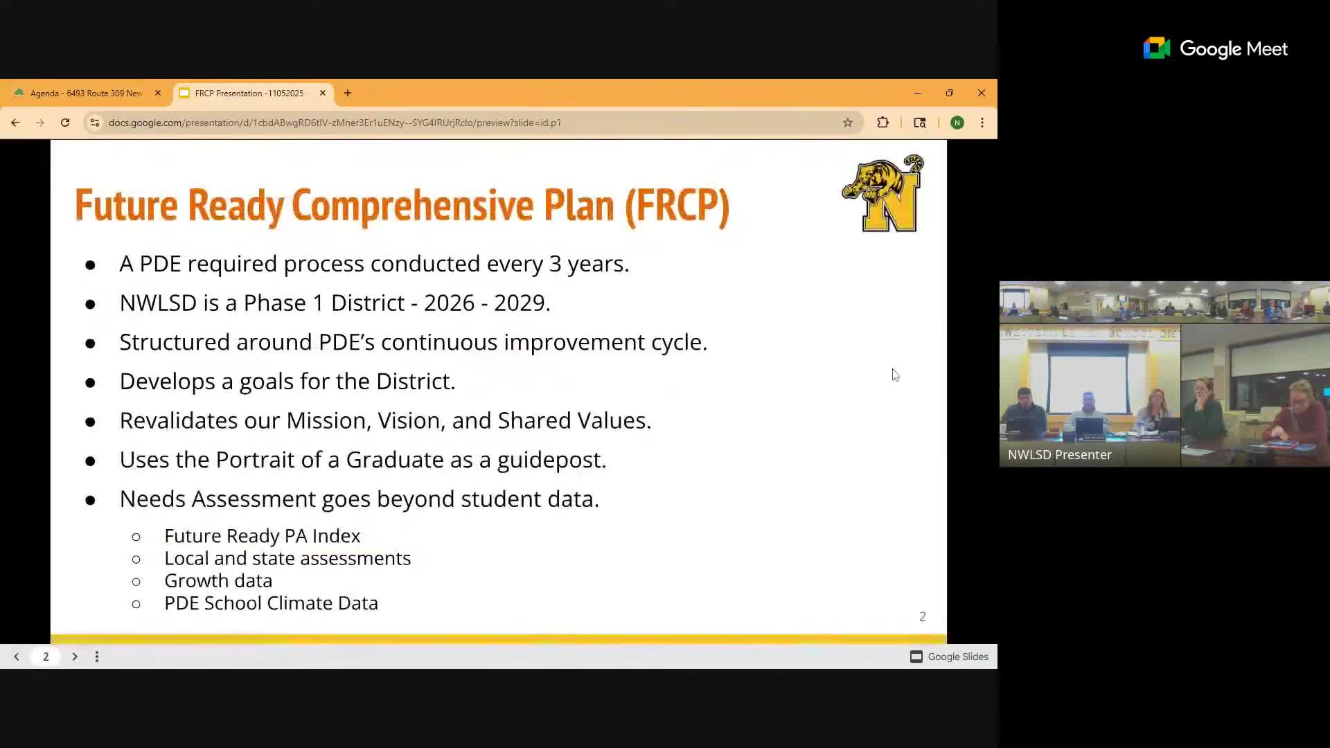 Northwestern Lehigh outlines timeline for "Future Ready" comprehensive plan, schedules public review