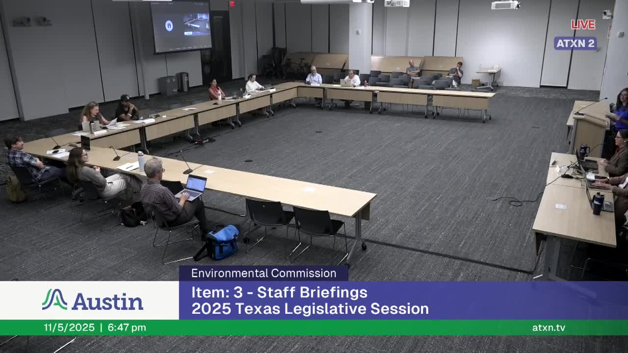 Austin Environmental Commission backs code change to treat artificial turf as impervious cover, forms working group