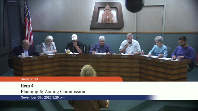 Decatur planners recommend Hatcher Street replat approval, contingent on Board of Adjustments; resident says alley has been private drive for decades