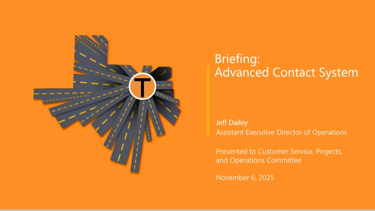 NTTA committee advances multiple maintenance contracts and customer-service system procurements to full board