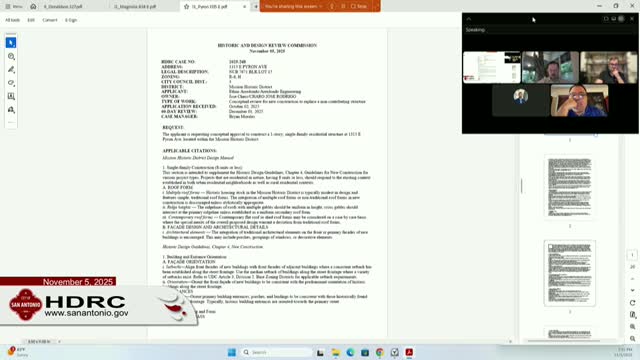 Commission grants conceptual approval for new house at 1315 Easpiron Ave., requires parking be subordinated to façade