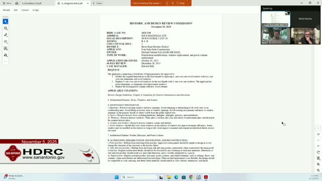 Commission approves limited window replacements at 838 E. Magnolia after debate over unpermitted work
