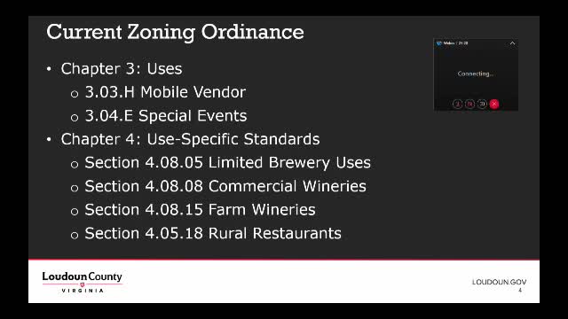 Loudoun TLUC weighs whether weddings and events are "usual and customary" for wineries, breweries