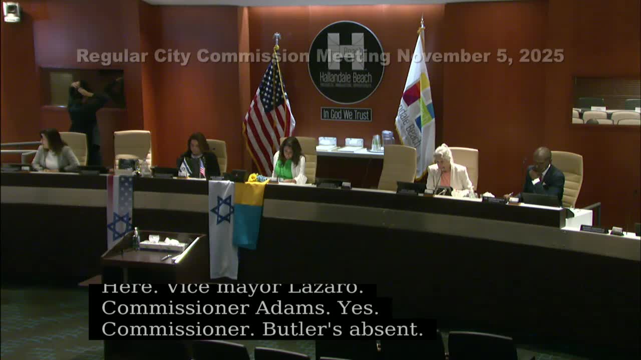 Hallandale Beach commission holds attorney‑client session on Sarah Danbury lawsuit