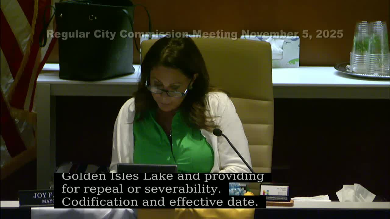 Hallandale Beach adopts anchoring limits on Golden Isles Lake, schedules Zoom briefing for residents