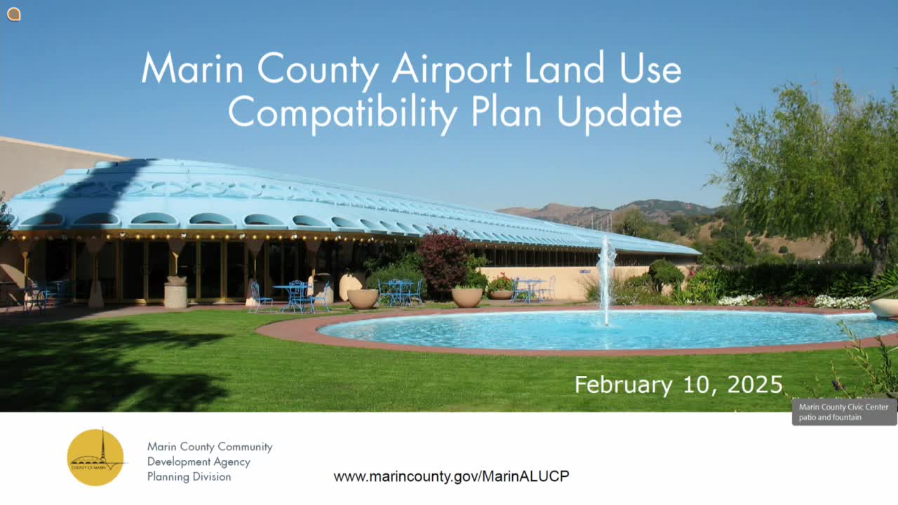 Marin County begins ALUCP update for Noss Field, seeks Caltrans sign-off to omit obsolete crosswind runway