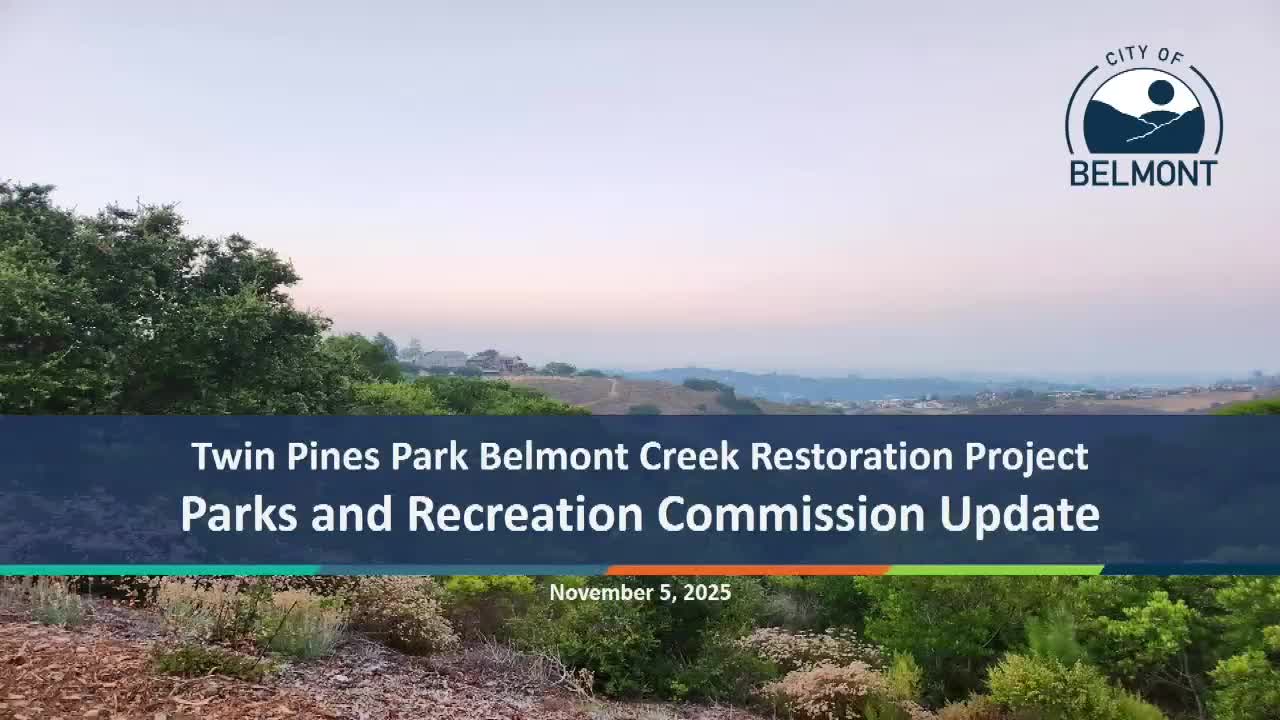 Belmont Creek restoration nears completion; staff touts flood reduction, invites public to Dec. 3 ribbon cutting