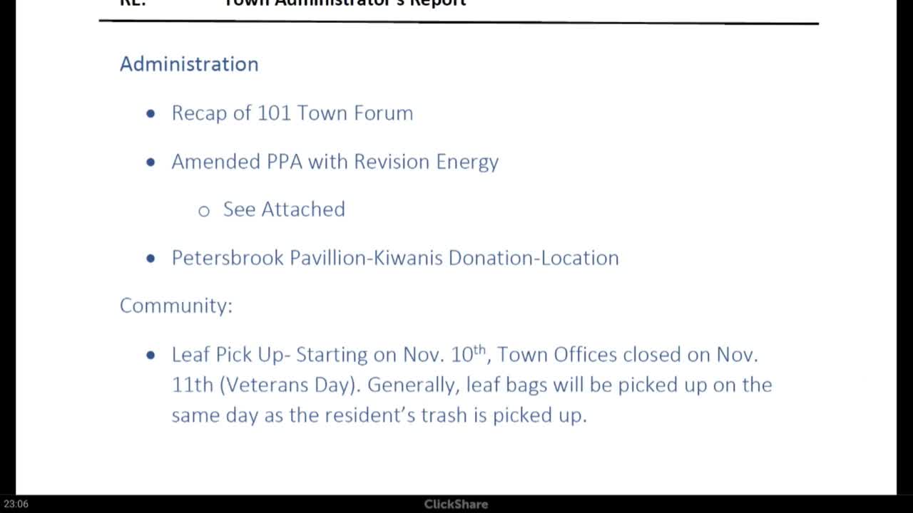 Hooksett council approves amendment to Revision Energy power-purchase agreement for DPW solar array