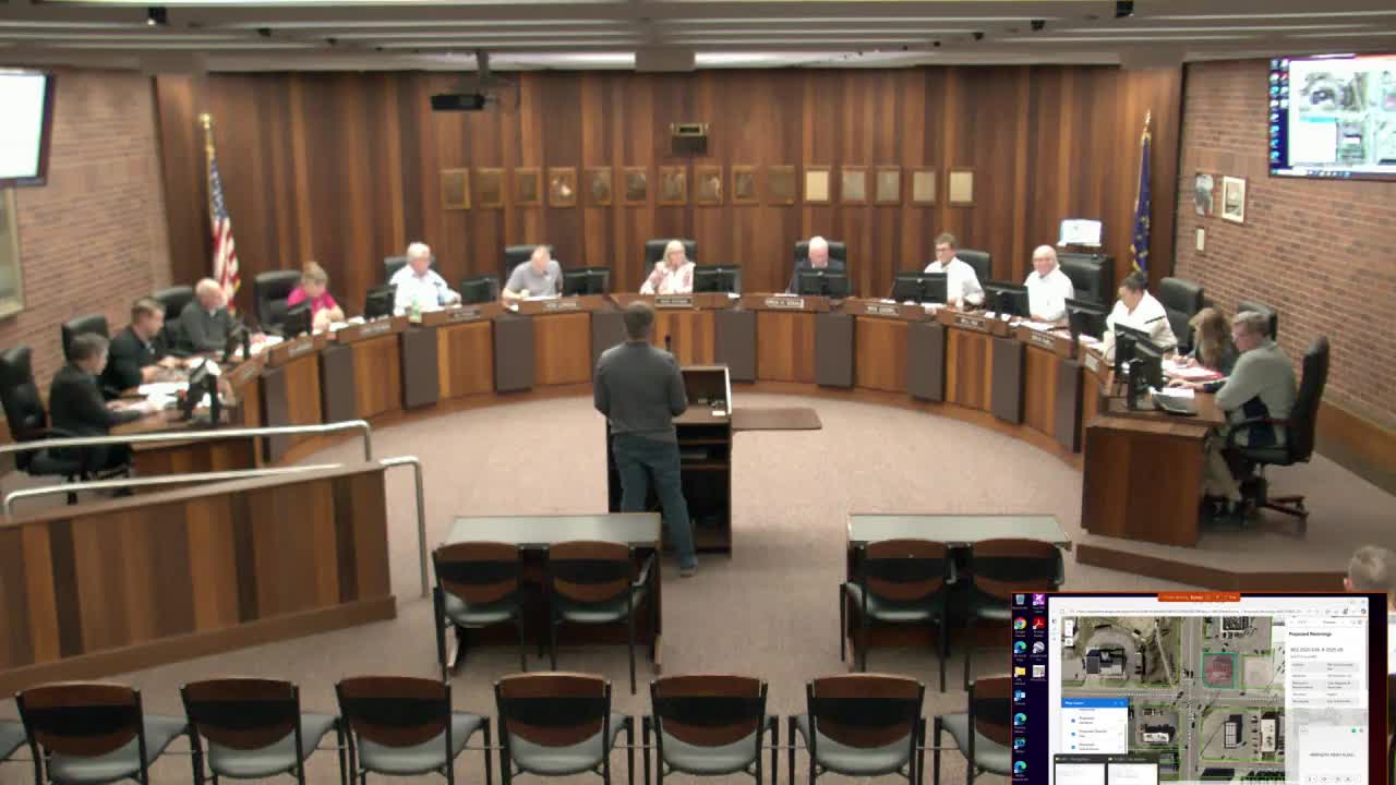 Commission recommends rezoning small former filling‑station for carry‑out pizza at 901 N. Saint Joseph Ave.