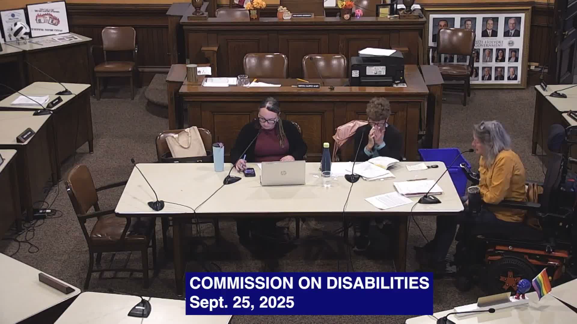 Holyoke disability commission outlines survey, translation and transportation outreach; hears about an ADA unit in South Holyoke Homes