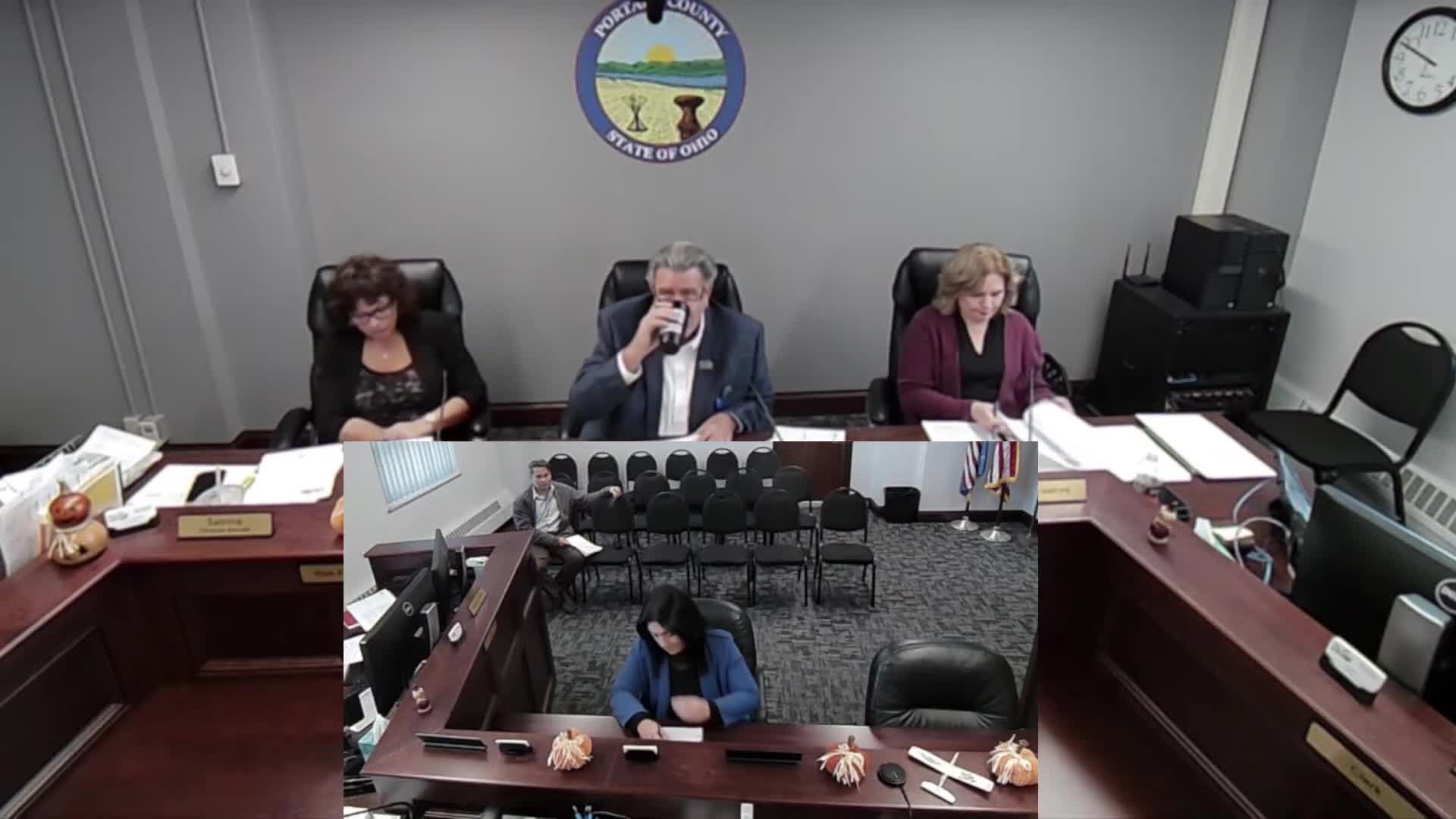 Portage County commissioners approve routine business, grants and purchases; declare sewer emergency