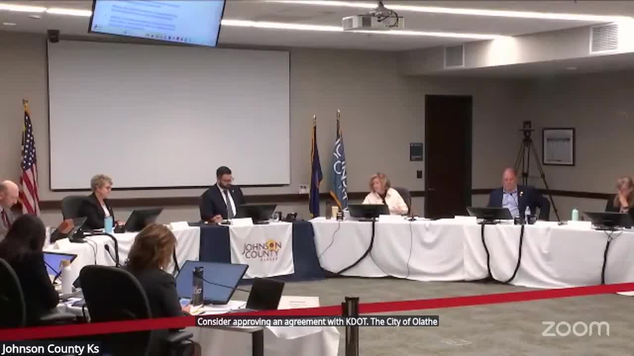 Johnson County commits $67,000 to US‑169/K‑7 corridor study with KDOT and neighboring cities