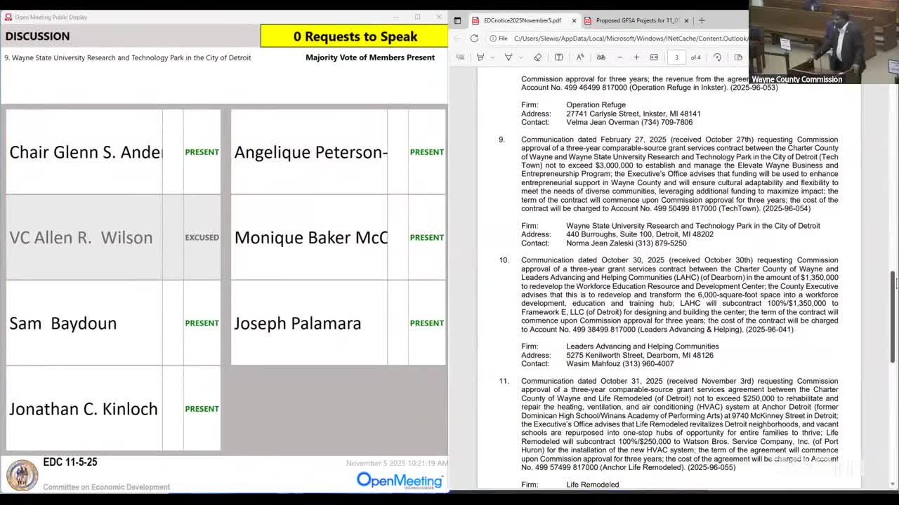 Wayne County approves $3 million to fund TechTown��������������'s Elevate Wayne entrepreneurship program