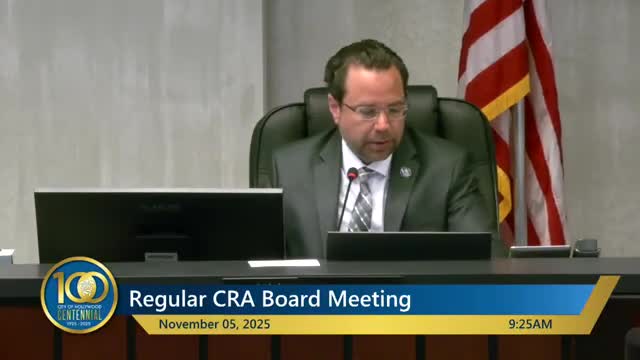 CRA and city to share inspection costs for citywide and district signage; agreement approved