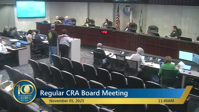 CRA approves $11,250 to refresh American Legion Post 92 mural; car‑classic contract discussed