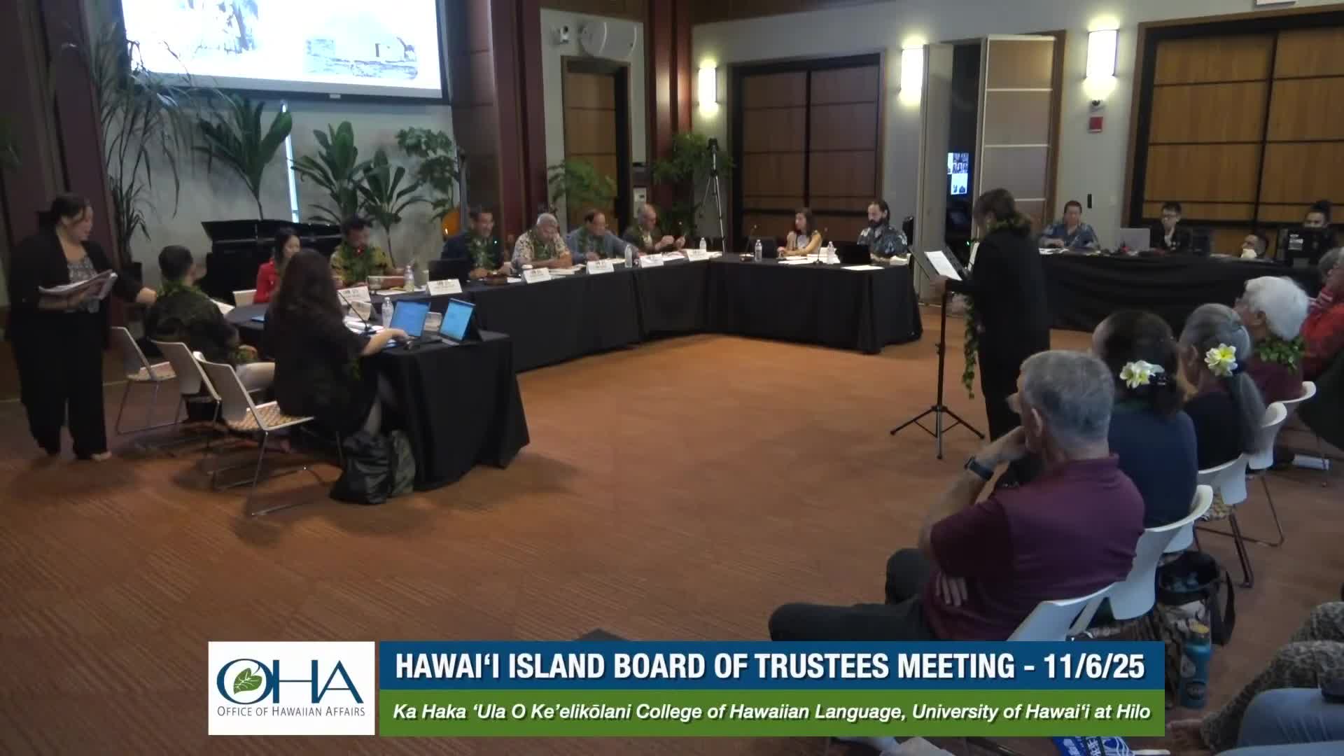 OHA reaffirms statutory support for Ka Haka ʻUla O Keʻelikōlani; trustees authorize formal agreement