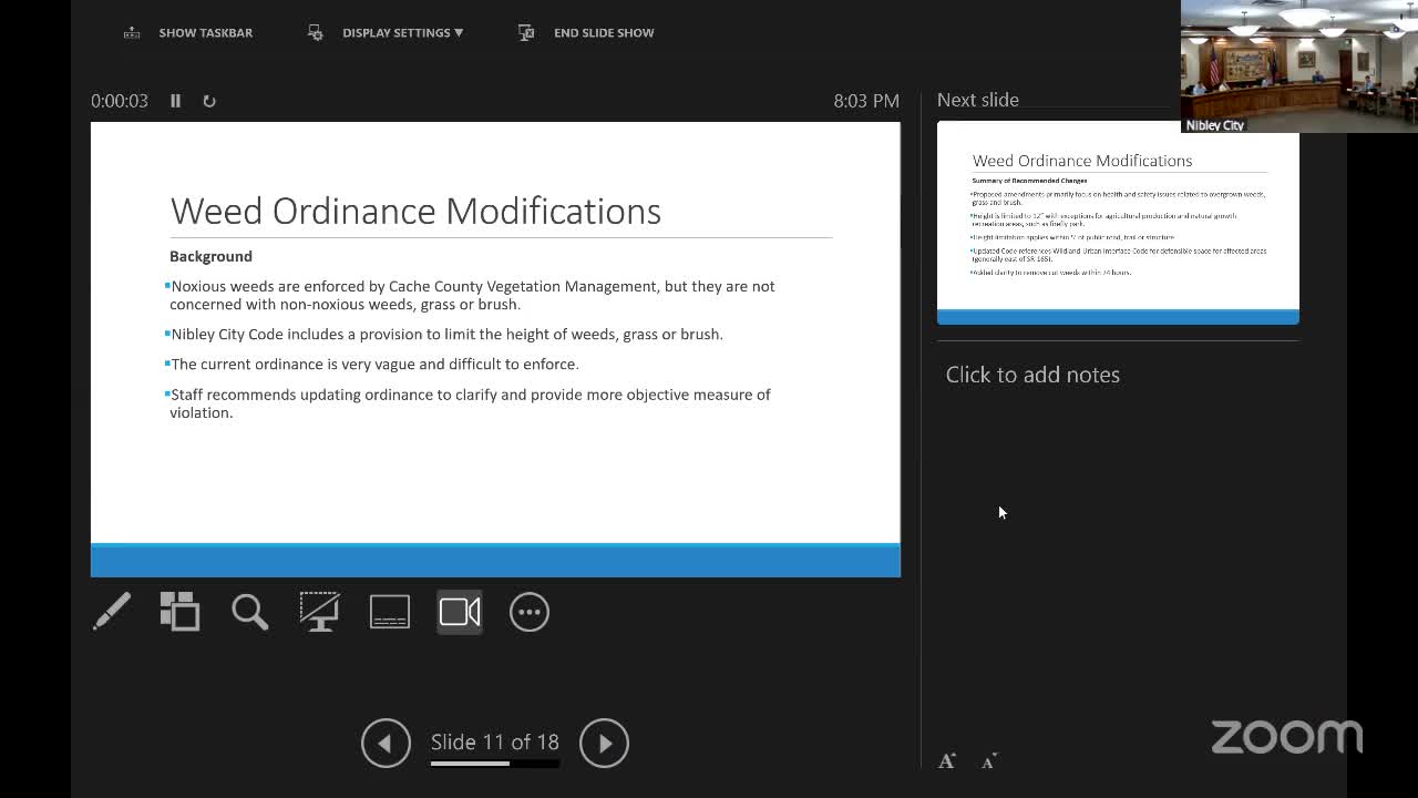 Council advances first reading of weed, grass and brush height restrictions; public raises habitat and wetlands concerns