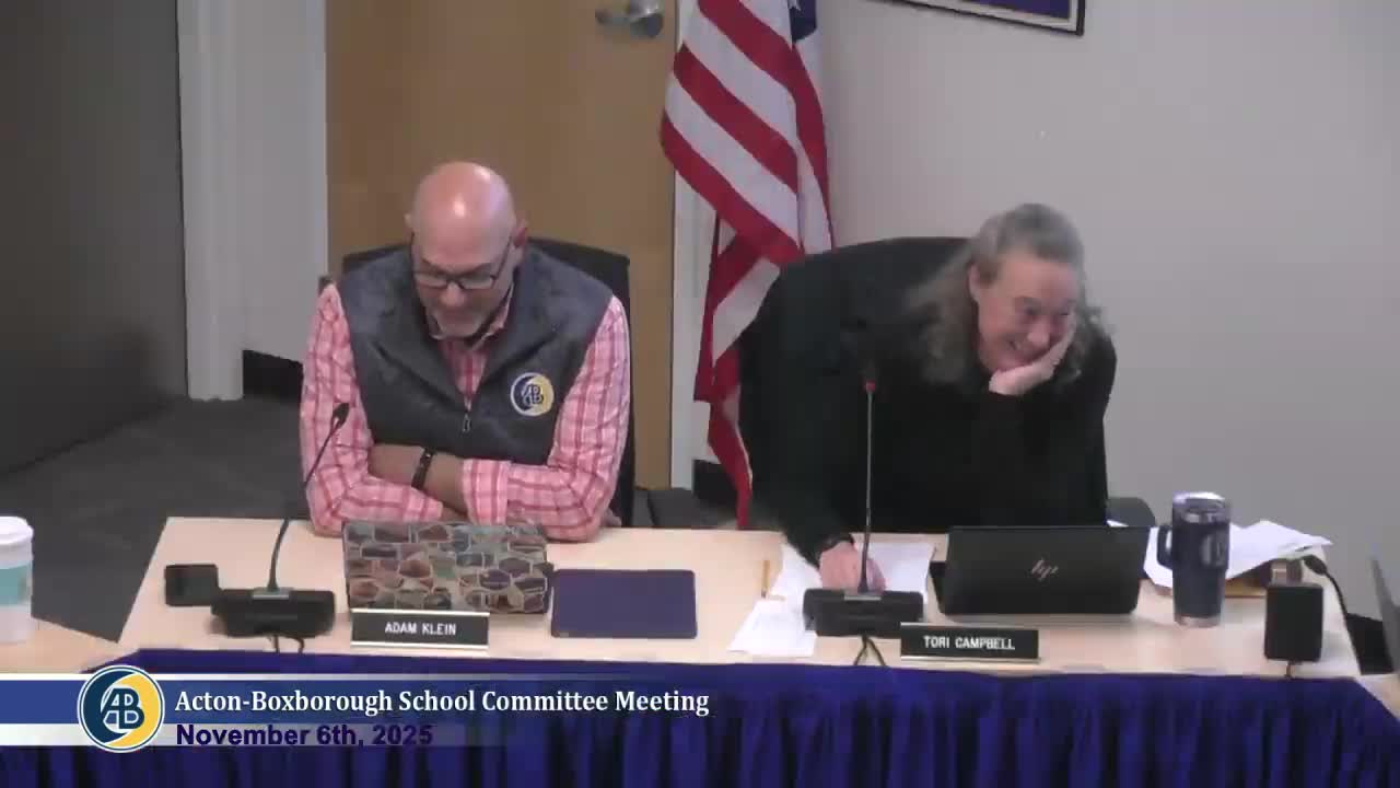 Votes at a glance: Acton‑Boxborough committee authorizes Acton TV exploration, advances pathways policy, approves consent agenda