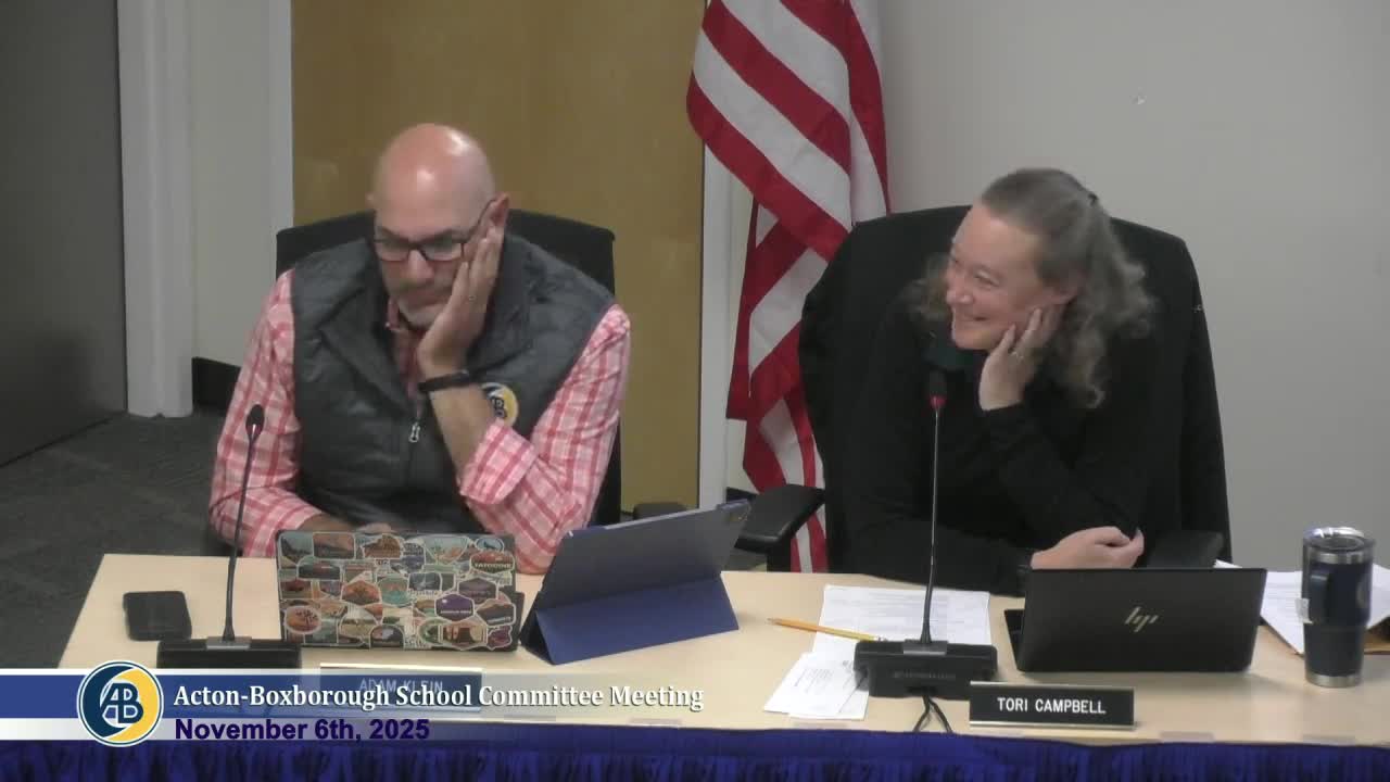 Acton‑Boxborough cites grade‑3 literacy dip, pledges tighter Tier‑1 instruction and targeted supports