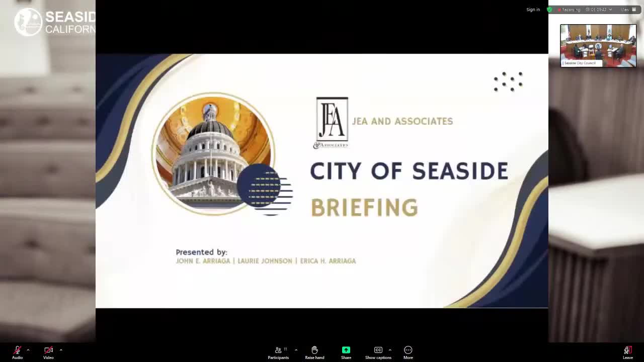 JEA consultants outline state/federal outlook and push for funding on Seaside priority projects
