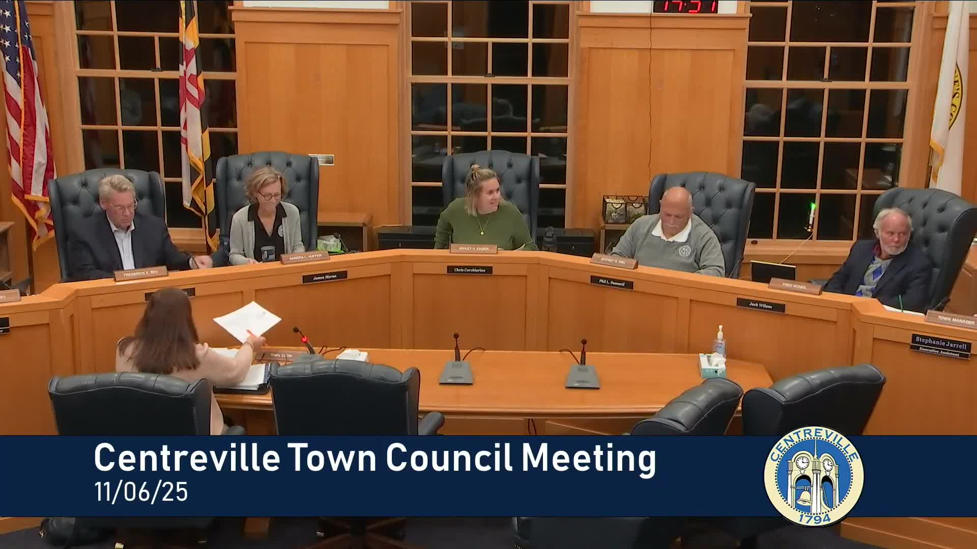 Centreville council tables draft water‑and‑sewer allocation policy after extended debate