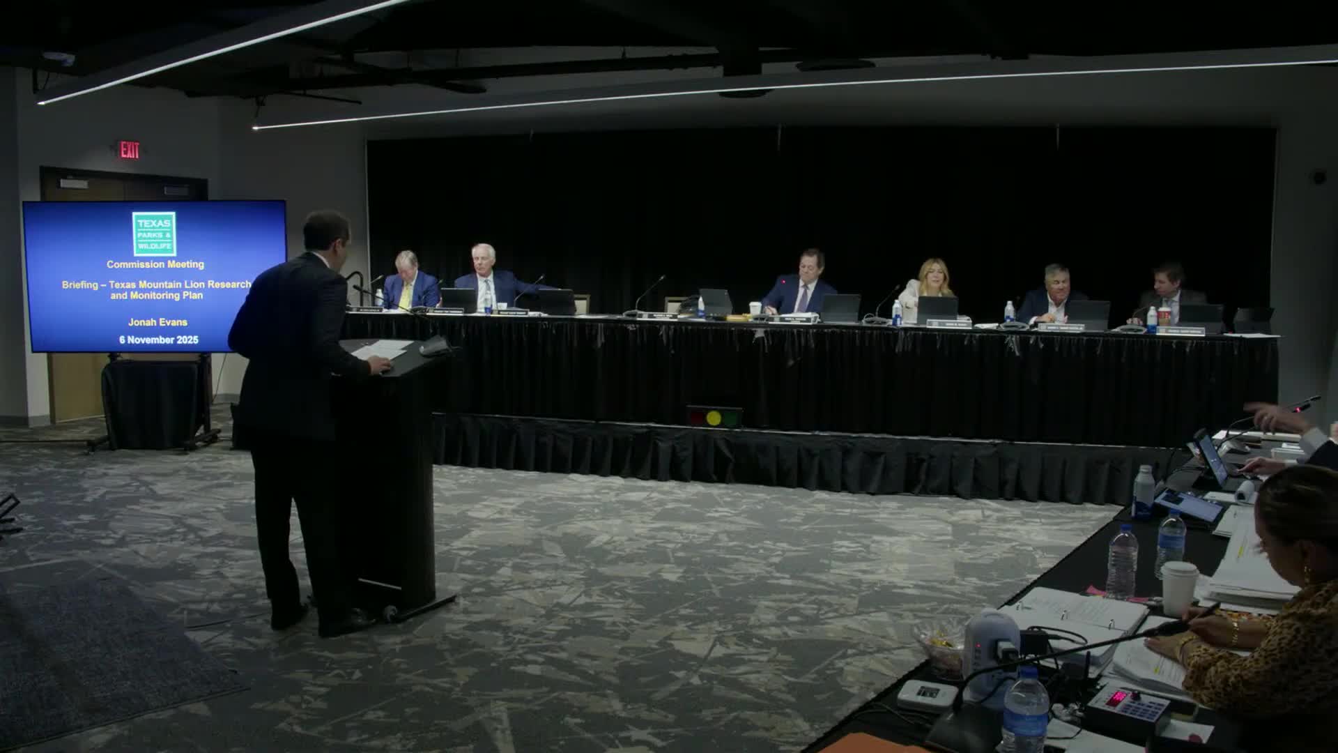 Texas wildlife agency unveils mountain lion research and monitoring plan; commission directs staff to explore mandatory harvest reporting