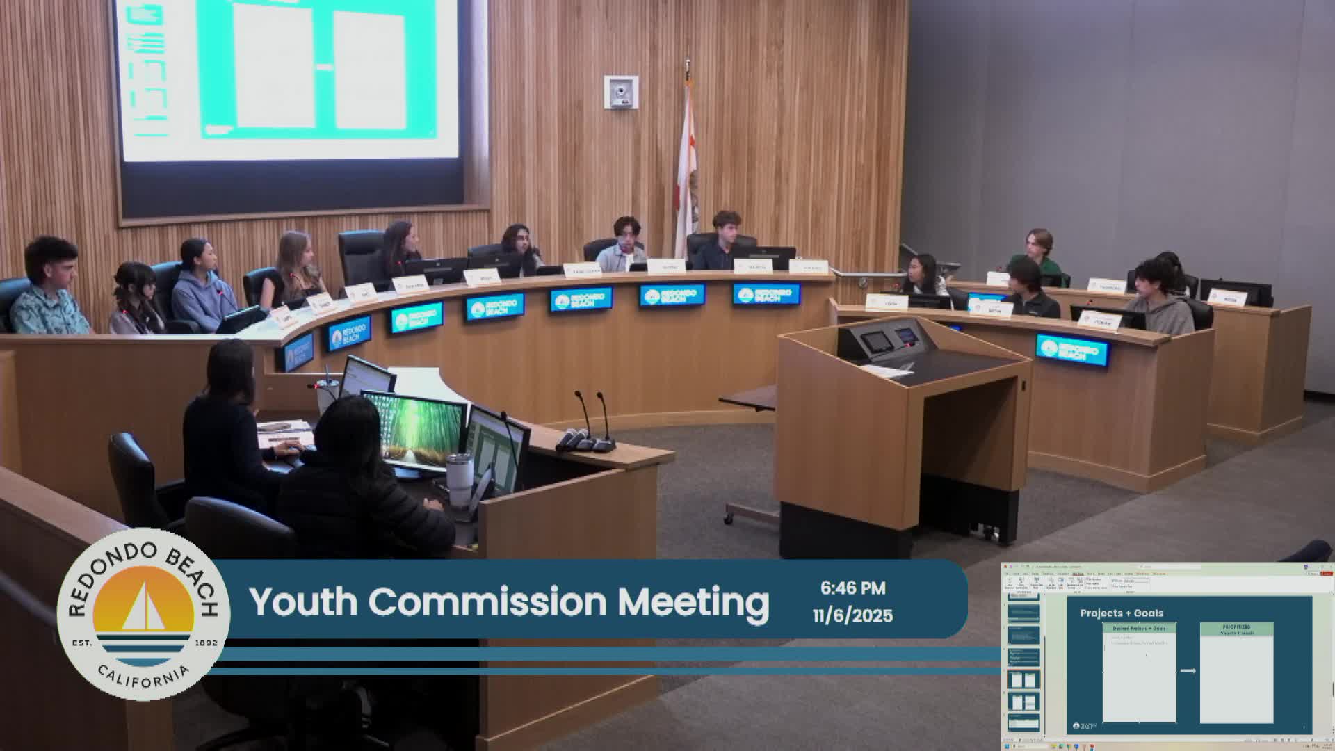 Youth Commission discusses teen‑center programs, school partnerships and outreach plans