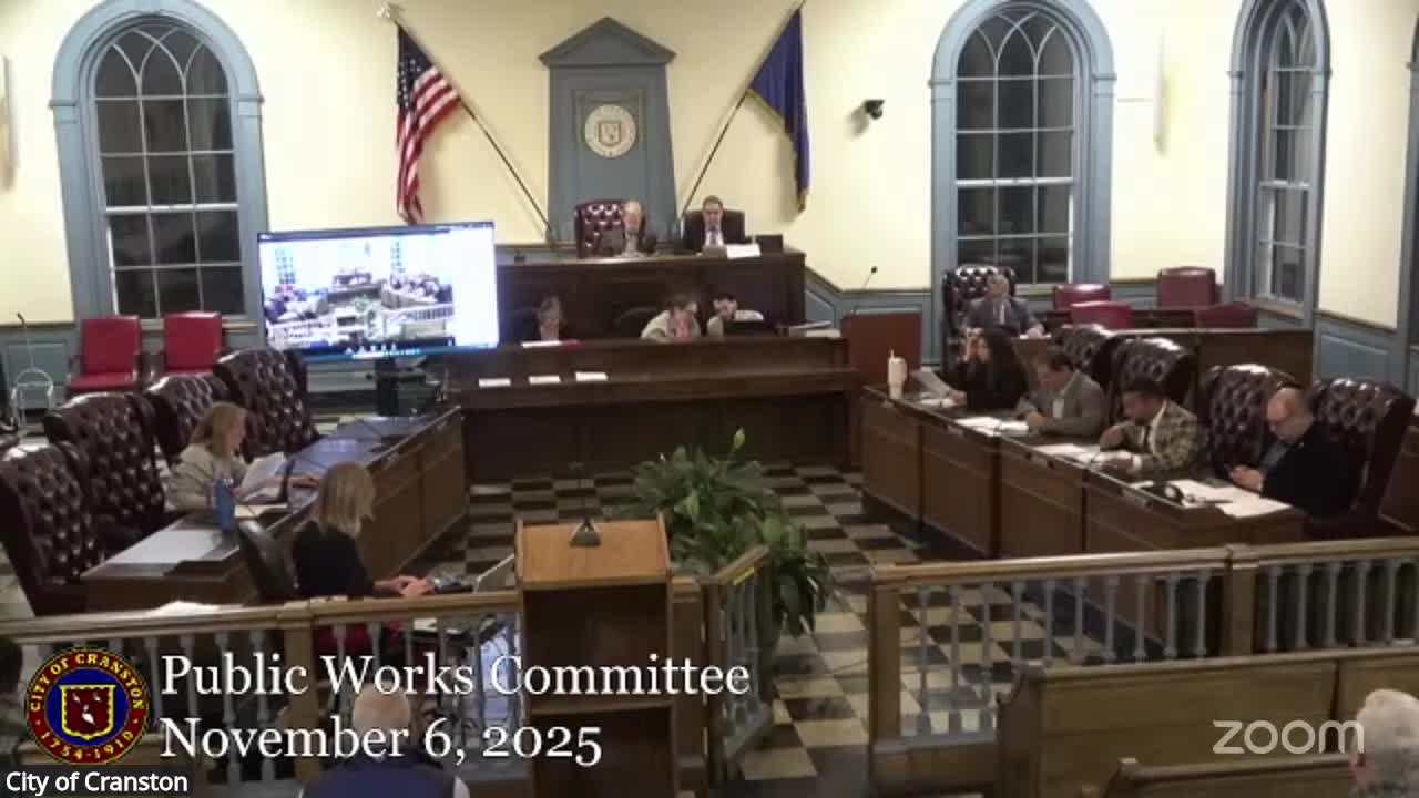 Public Works approves Narragansett Electric/Verizon petitions for new utility poles on Reeves Place and Western Industrial Drive
