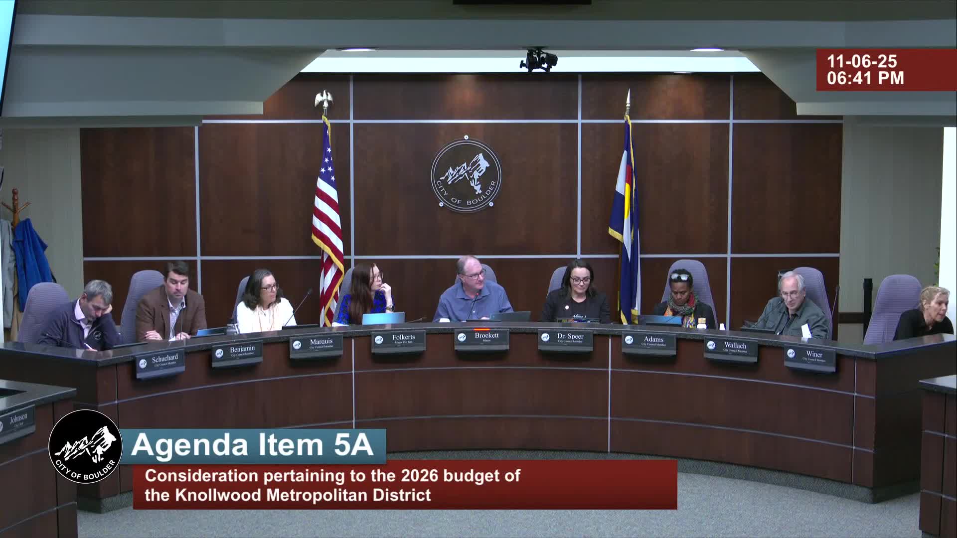 Knollwood Metropolitan District board adopts 2026 budget and 20.57 mill levy