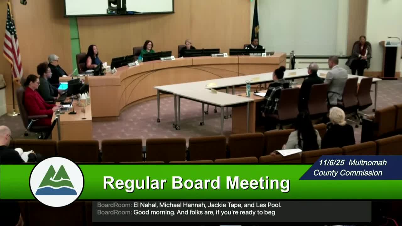 New OHSU president Sharif Elnahal introduces himself to Multnomah County commissioners