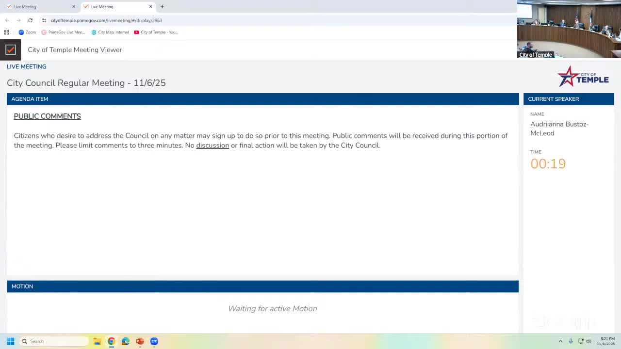 Council approves consent agenda items, recognizes planning award and Leadership Temple class