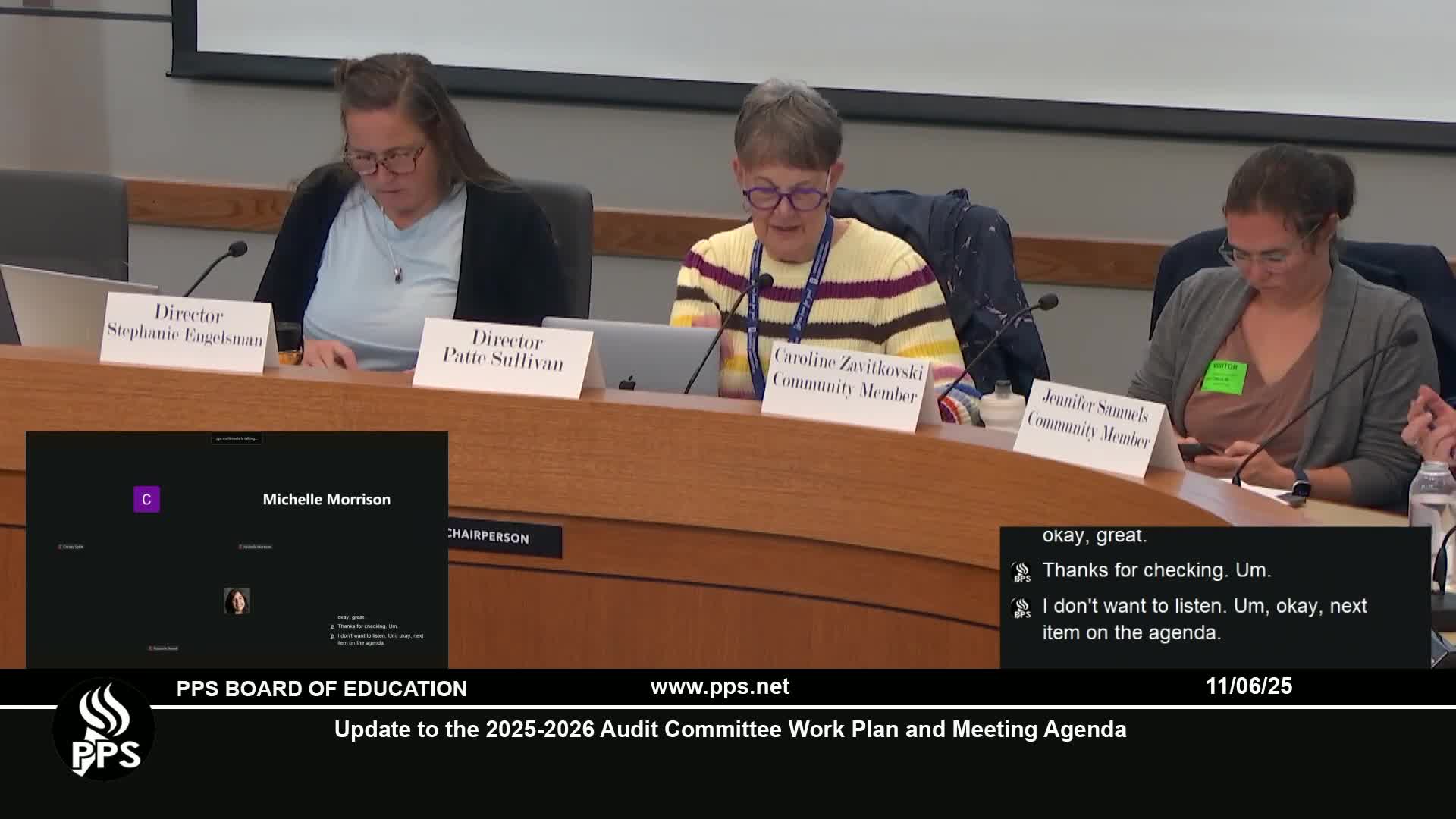 PPS audit committee hears progress report on 2020 contracts audit; officials cite data timing and capacity limits